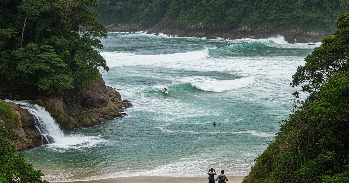 Havaí brasileiro: a praia secreta em São Sebastião que é o paraíso do surfe