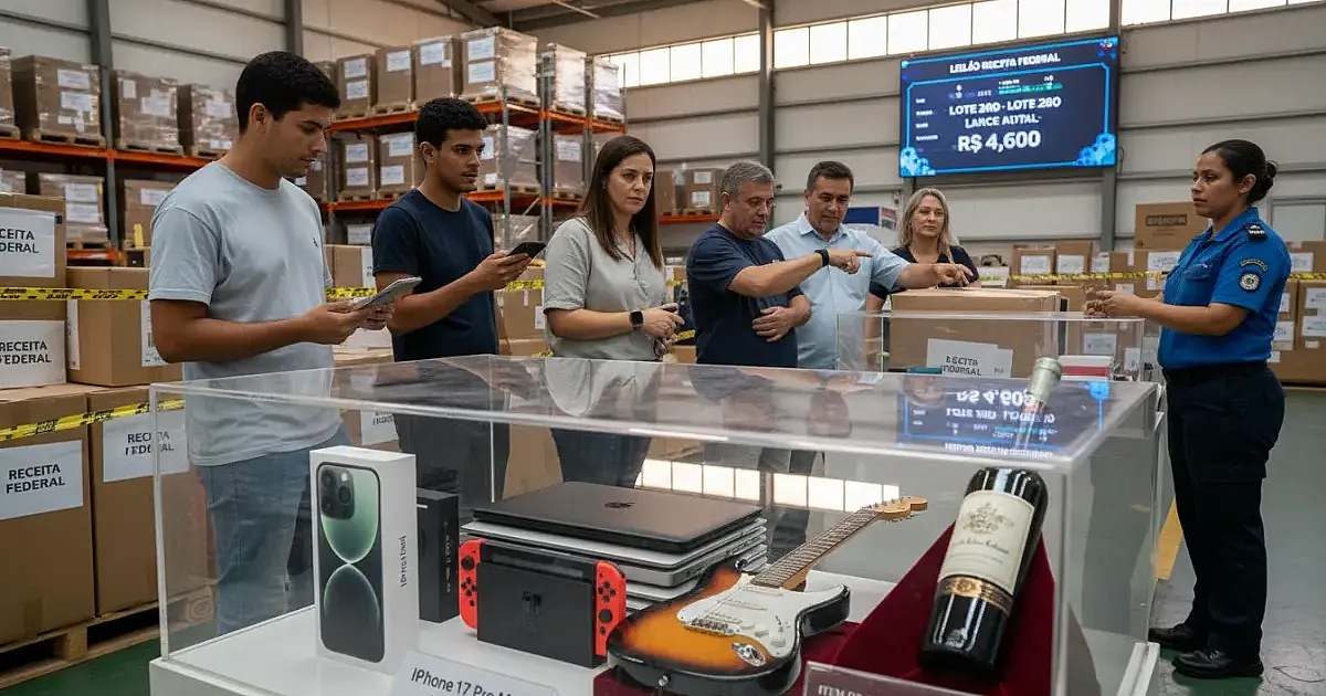 iPhone 17 por R$ 4,6 mil: Receita Federal abre leilão de eletrônicos e luxo