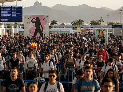 O Aeroporto do Galeão terá reforço na operação para receber fãs de diversos países para o show de Shakira. Foto: Tânia Rêgo/Agência Brasil