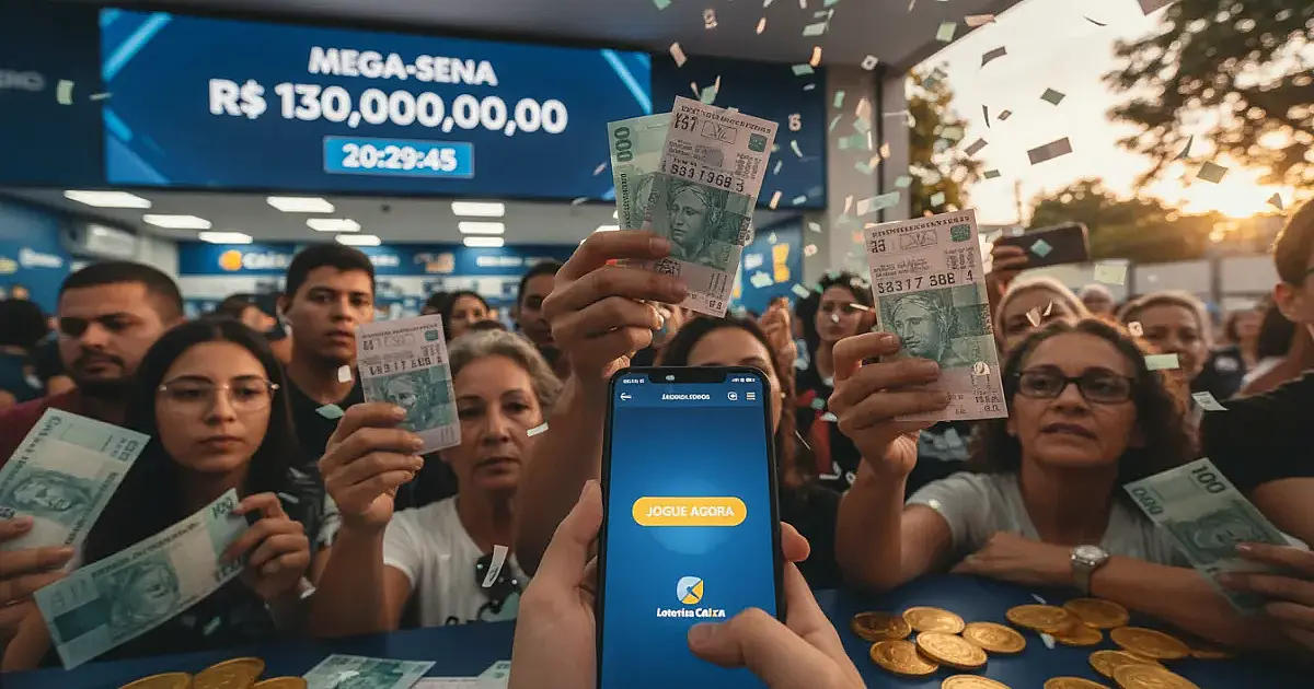 Mega-Sena: prêmio acumulado de R$ 130 milhões desafia a sorte nesta quinta-feira