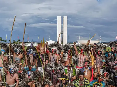 Organizações cobraram demarcação de terras no Dia dos Povos Indígenas.