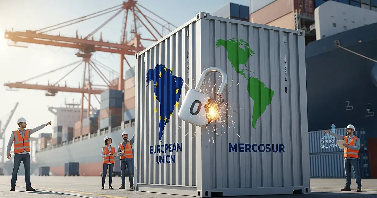 Brasil começa a exportar para a Europa com tarifa zero: o que muda com o acordo Mercosul-UE