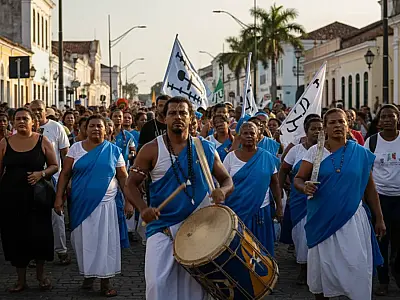 A Caminhada de Ogum celebra a ancestralidade e a resistência das religiões de matriz africana em Paulista.
