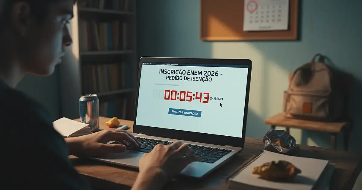 Enem 2026: prazo para garantir inscrição gratuita termina nesta sexta