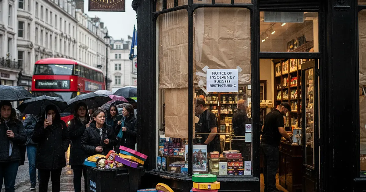 Chocolateria centenária da família real entra em colapso e expõe crise