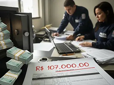 Agentes da Polícia Federal cumprem mandados contra crimes financeiros em São Paulo.
