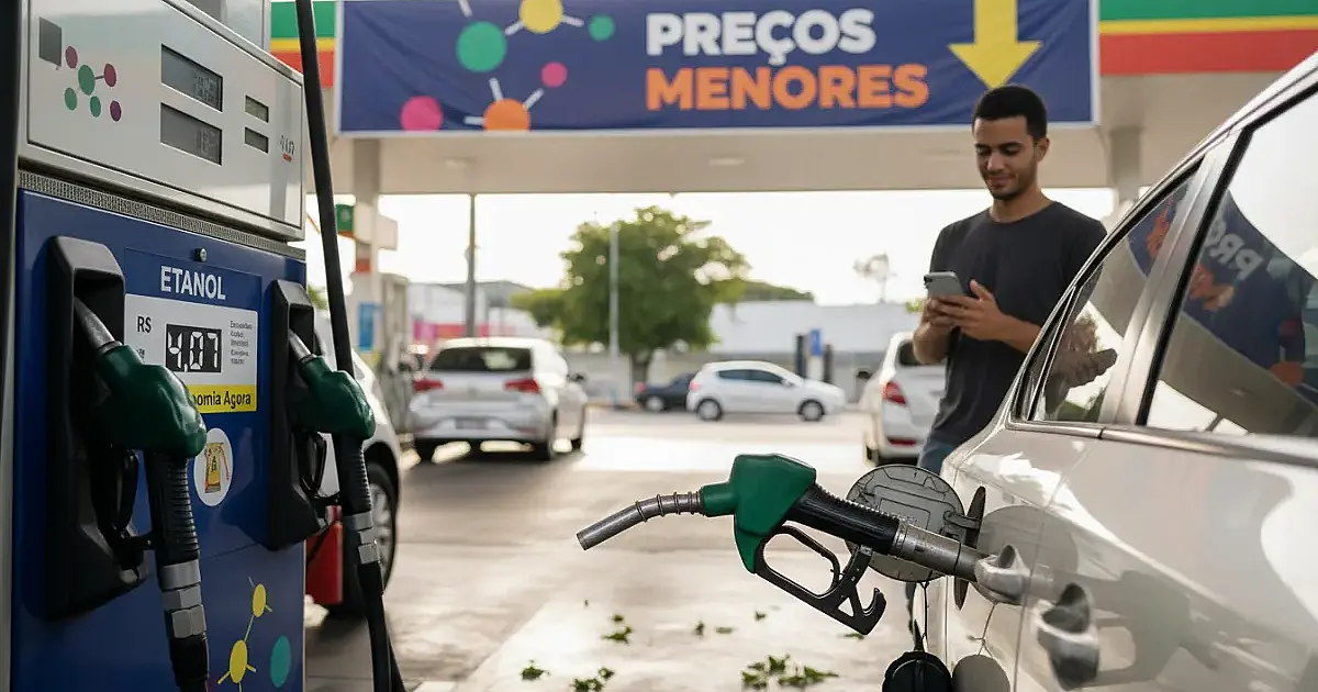 Postos de combustível registram queda no preço do etanol em 19 estados; veja onde vale a pena