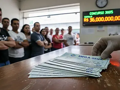 O sorteio do concurso 3.005 da Mega-Sena acontece no Espaço da Sorte, na Avenida Paulista.