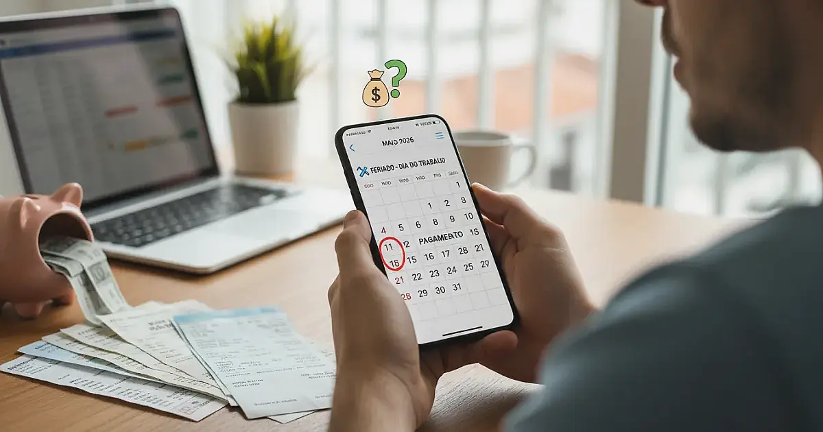Quinto dia útil de maio de 2026: saiba quando o salário cai na conta e o que muda no calendário