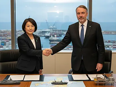 A primeira-ministra do Japão, Sanae Takaichi, e o primeiro-ministro da Austrália, Anthony Albanese, durante encontro em Canberra.