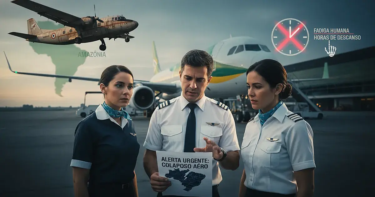 Aviação à beira do colapso: pilotos e comissários emitem alerta urgente à nação