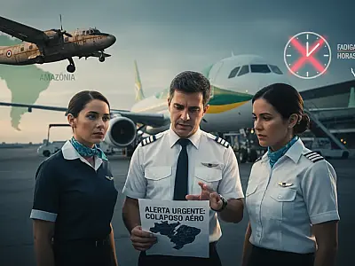 Sindicato Nacional dos Aeronautas alerta para riscos estruturais que podem comprometer a segurança dos voos no Brasil.