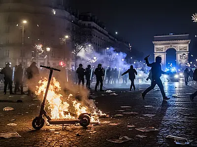 Confrontos entre torcedores e a polícia francesa transformaram Paris em um cenário de guerra após a final.