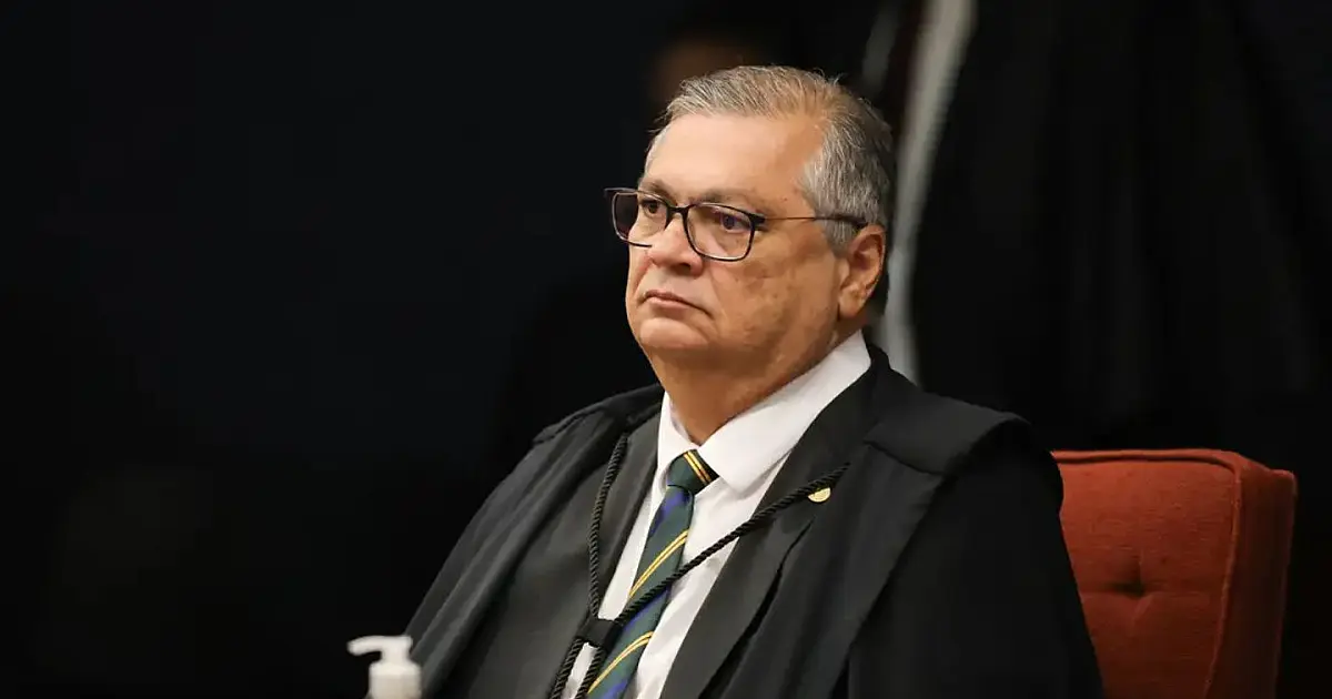 Ministro Flávio Dino durante sessão relacionada à investigação de emendas parlamentares