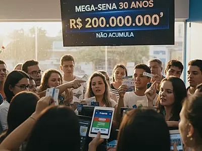 O concurso especial da Mega-Sena celebra 30 anos com prêmio que não acumula e estimativa de R$ 200 milhões.