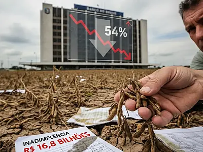 O aumento da inadimplência no agronegócio forçou o Banco do Brasil a elevar reservas para calotes.
