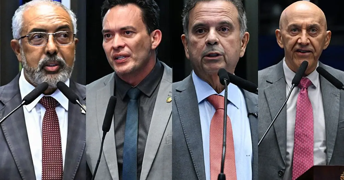 Senadores durante sessão debatendo programa Novo Desenrola no Congresso Nacional.
