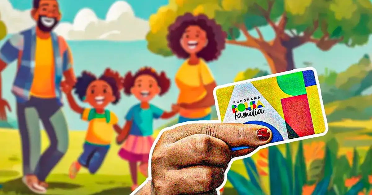 Arte ilustrativa do Bolsa Família utilizada em anúncio de medidas emergenciais do governo federal.