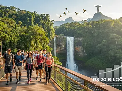 As Cataratas do Iguaçu registraram 2,2 milhões de visitas, consolidando o turismo de natureza como motor econômico.