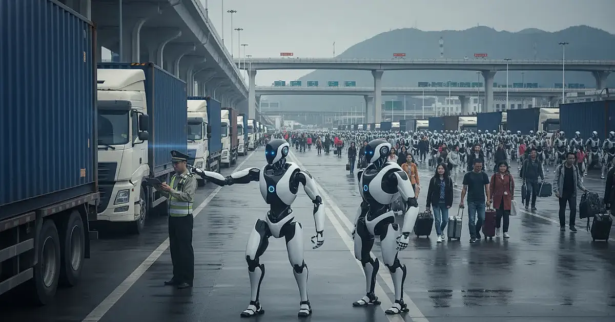 China mobiliza 10 mil robôs humanoides para vigiar fronteira