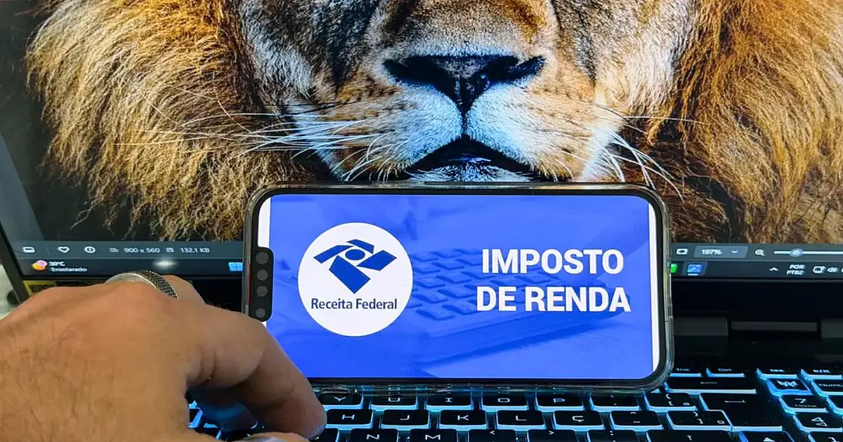 Contribuinte acessando sistema da Receita Federal para enviar declaração do Imposto de Renda