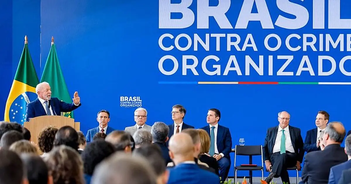Presidente Lula durante lançamento de programa federal de segurança pública