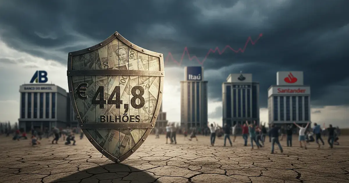 Bancos montam escudo de R$ 45 bi contra calotes no Brasil