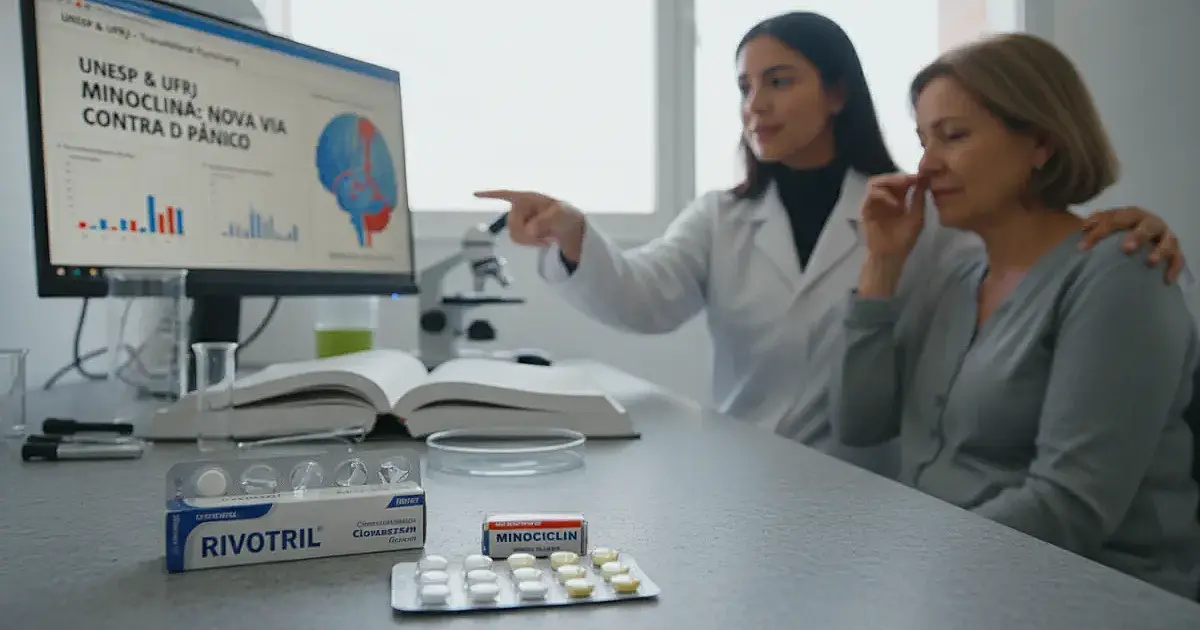 Antibiótico brasileiro contra o pânico: estudo revela nova alternativa ao Rivotril