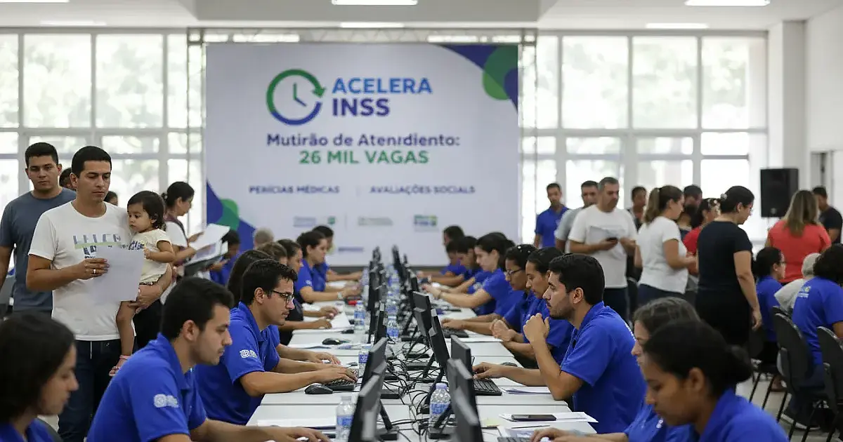 Acelera INSS: Mutirão oferece 26 mil atendimentos para reduzir espera por benefícios