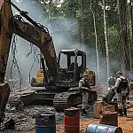 Golpe no garimpo: Operação da PF destrói máquinas pesadas na divisa entre Amapá e Pará
