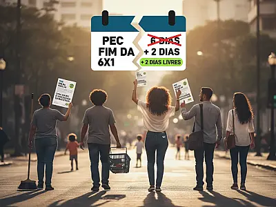 Trabalhadores brasileiros aguardam promulgação do fim da escala 6x1 para garantir segunda folga semanal.