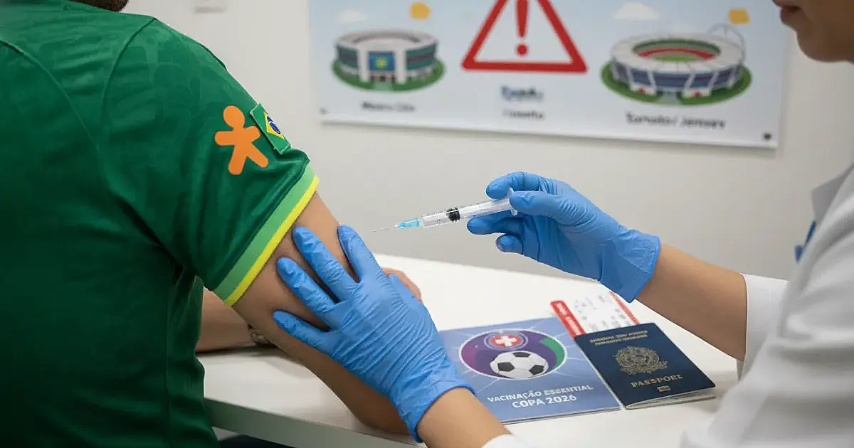 Copa do Mundo 2026: Alerta de sarampo exige vacinação de torcedores brasileiros