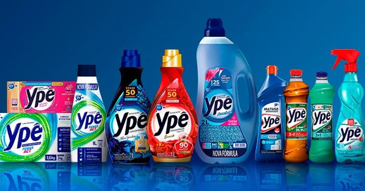 Produtos da marca Ypê afetados por suspensão determinada pela Anvisa no Brasil.