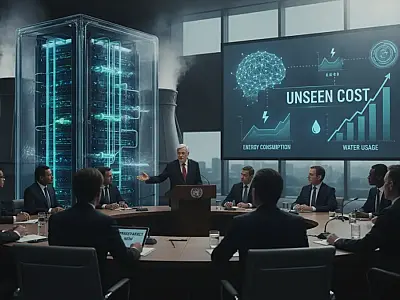 Centros de dados consomem volumes maciços de energia e água para processar modelos de Inteligência Artificial.