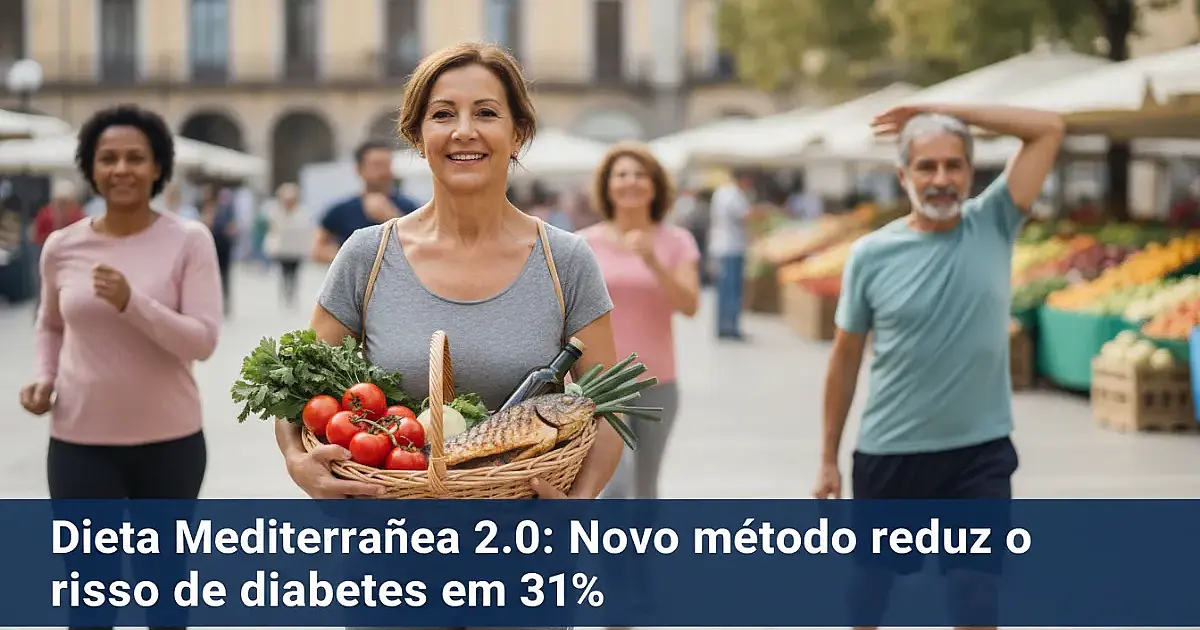 Dieta Mediterrânea 2.0: Novo método reduz o risco de diabetes em 31%