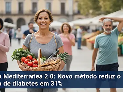 A combinação de dieta mediterrânea e exercícios físicos potencializa a prevenção de doenças metabólicas.