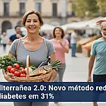 Dieta Mediterrânea 2.0: Novo método reduz o risco de diabetes em 31%