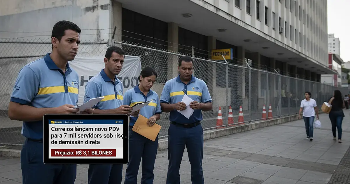 Correios lançam novo PDV para 7 mil servidores sob risco de demissão direta
