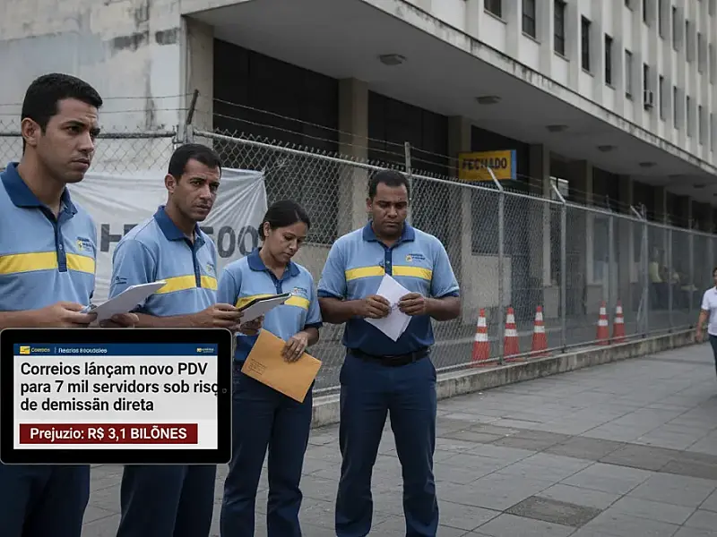 Correios lançam novo PDV para 7 mil servidores sob risco de demissão direta
