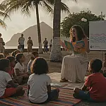 O encerramento do festival que uniu literatura e natureza em Noronha