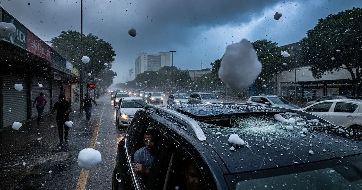 Frente fria e granizo: o que esperar da mudança brusca no clima nesta segunda-feira
