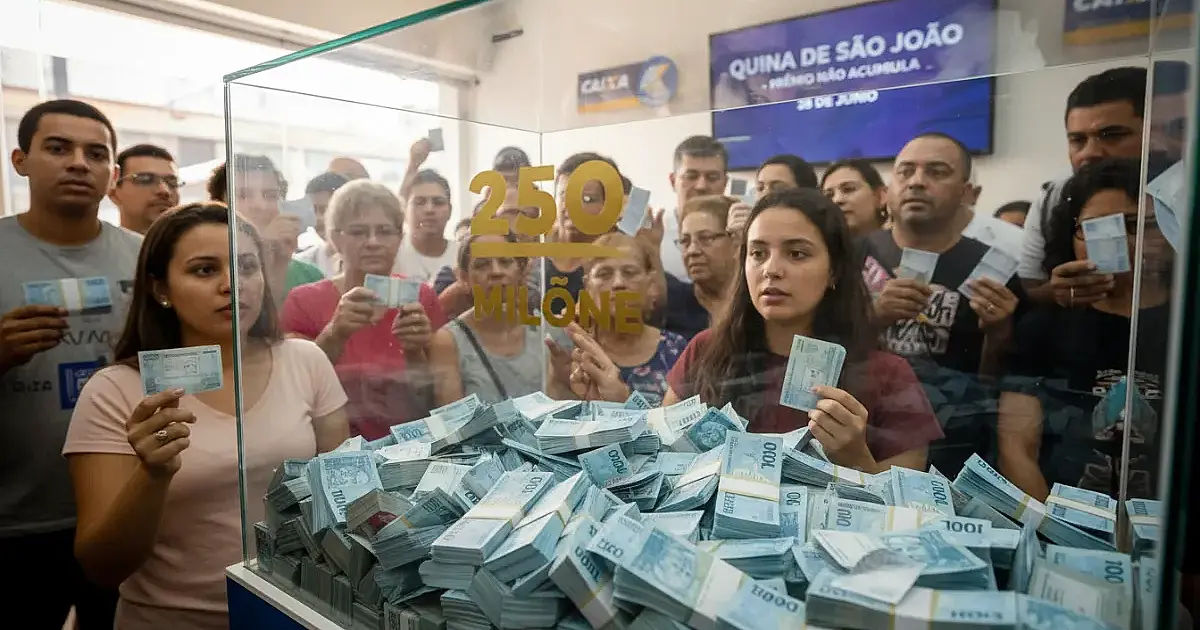 Quina de São João: prêmio de R$ 250 milhões não acumula; veja como apostar