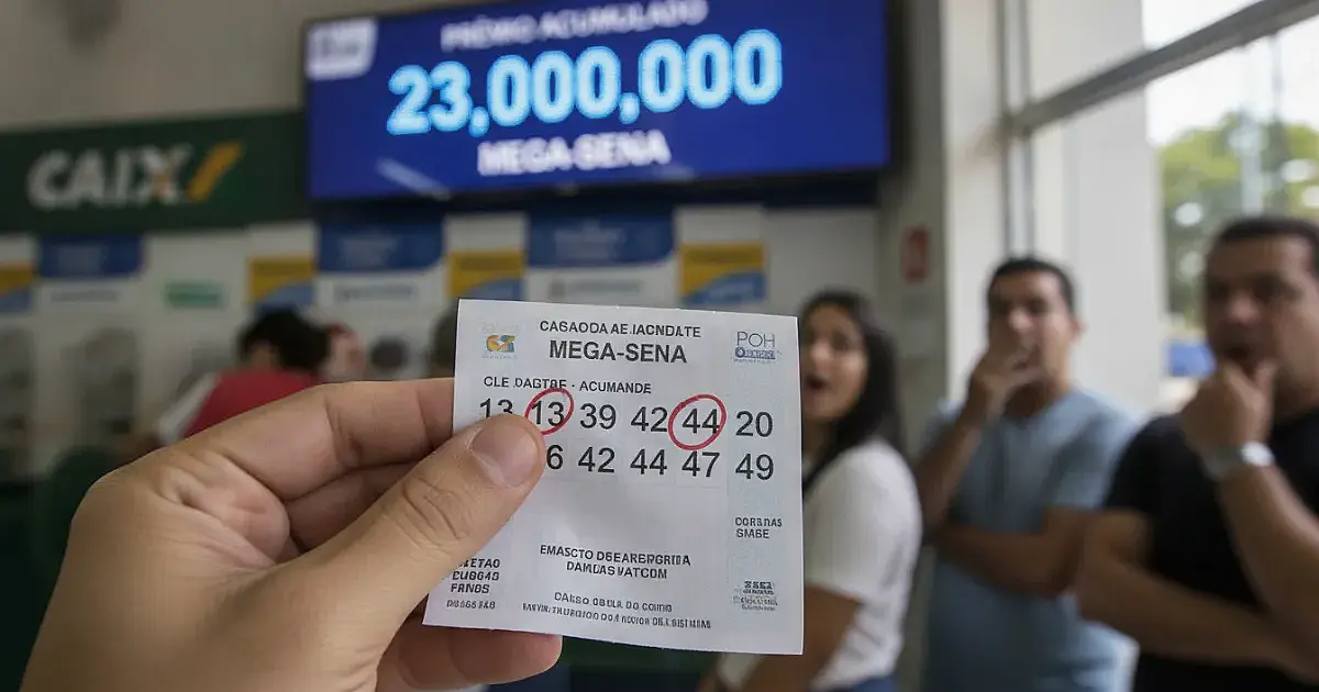 Mega-Sena acumula e prêmio dispara para R$ 23 milhões após concurso 3.024 terminar sem vencedores