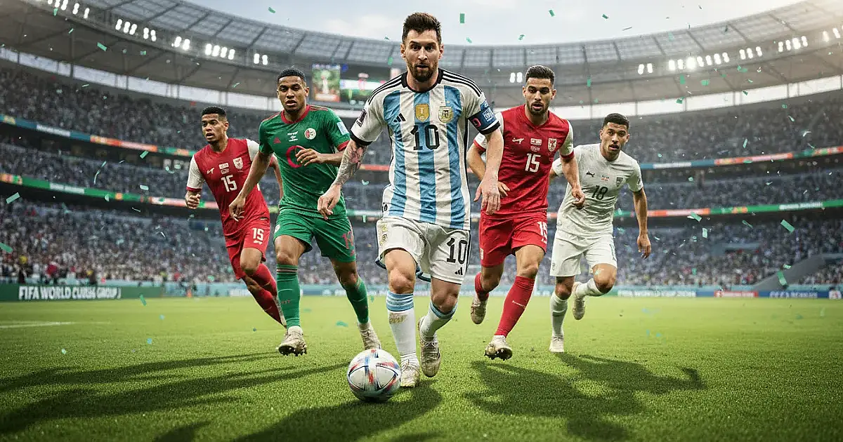 Argentina lidera Grupo J da Copa em meio a recordes de Messi e retornos históricos