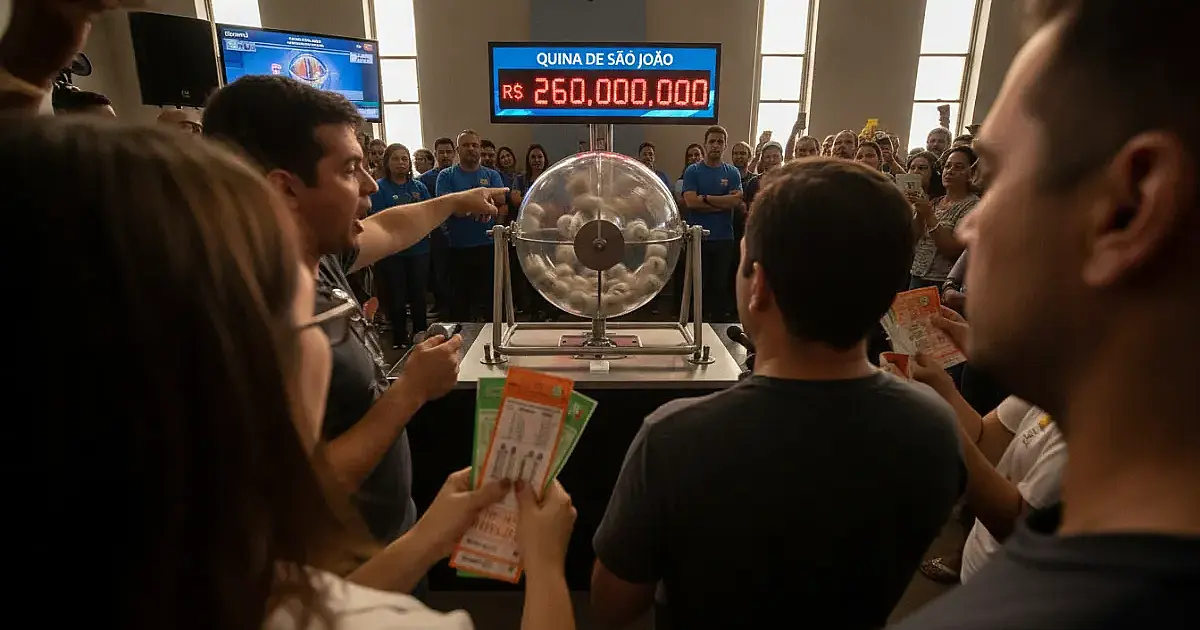 Quina de São João: Sorteio de R$ 260 milhões acontece hoje; veja como acompanhar