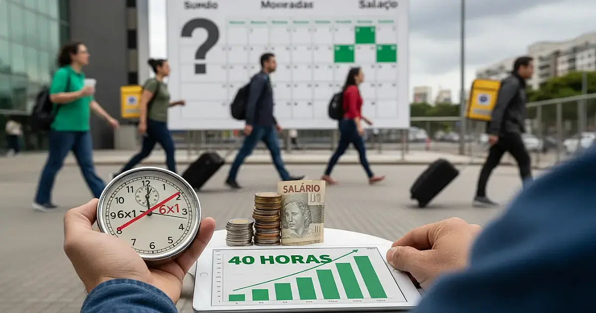 Fim da escala 6x1 ou trabalho por hora? A disputa que vai mudar sua rotina