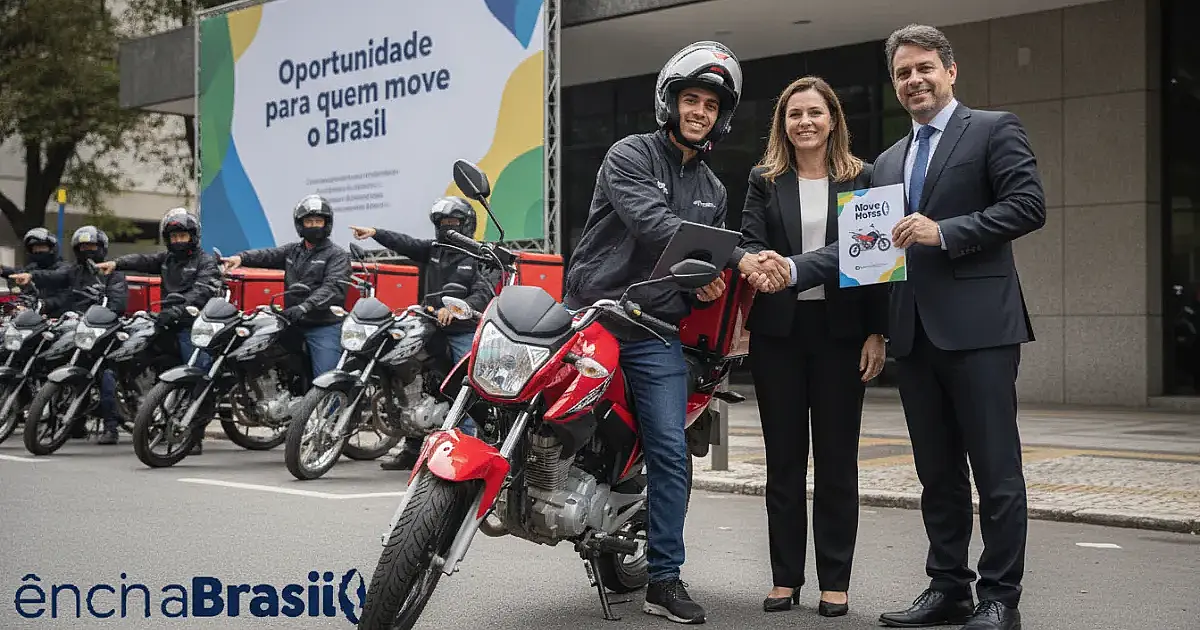 Governo lança Move Motos: linha de crédito facilita compra de motos para entregadores