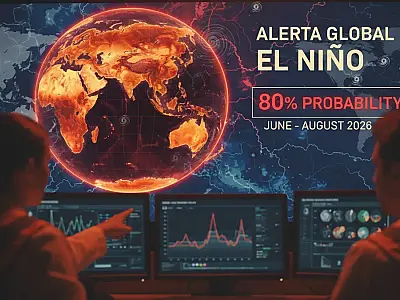 O fenômeno El Niño aquece as águas do Pacífico e altera o clima em escala global, provocando secas e chuvas intensas.