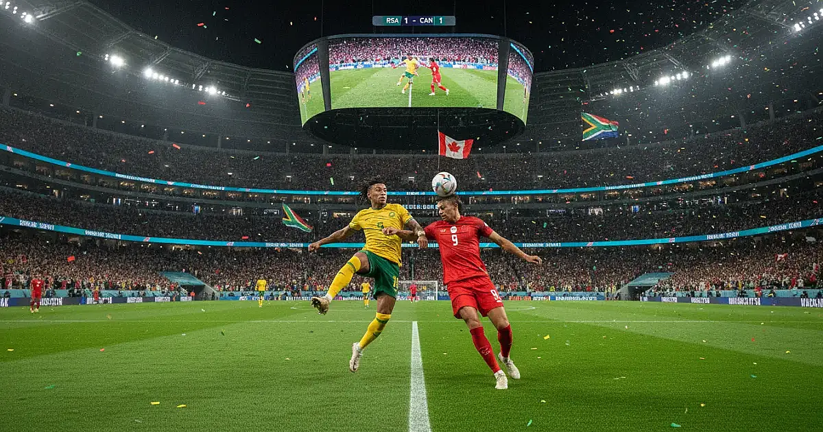África do Sul e Canadá fazem duelo histórico por vaga inédita nas oitavas da Copa